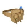 Tactical Waist Bag Denim Waistbag With Water Bottle Holder For Outdoor Traveling Camping Hunting Cycling - ACU Camouflage