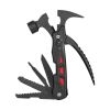 Multi-function Hammer Camping Gear Multitool Portable Outdoor Survival Gear Emergency Life-saving Hammer Escape Tool - Red