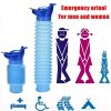 Portable Adult Urinal Outdoor Camping High Quality Travel Urine Car Urination Pee Soft Toilet Urine Help; Toilet For Men Women - Blue+[Blue + Purple]