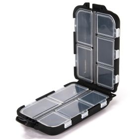 10 Compartment Bait Storage waterproof Box For Bait, Hooks Multipurpose Plastic Storage Box Fishing Tackle Accessories Box - Black G680B