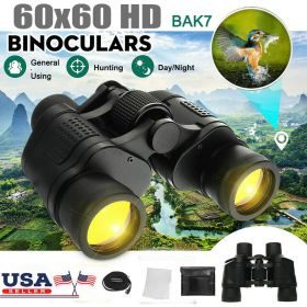 60x60 High Power Binoculars With Coordinates Portable Telescope LowLight Night Vision For Hunting Sports Travel Sightseeing - default