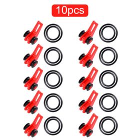 10pcs/lot Fishing Rod Pole Hook Keeper for Lockt Bait Lure Accessories Jig Hooks Safety Keeping Holder Fishing Tool - 10pcs red