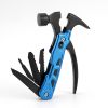 Multi-function Hammer Camping Gear Multitool Portable Outdoor Survival Gear Emergency Life-saving Hammer Escape Tool - Black