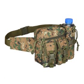Tactical Waist Bag Denim Waistbag With Water Bottle Holder For Outdoor Traveling Camping Hunting Cycling - Jungle Digital
