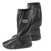 Black Waterproof Rain Boot; Shoe Cover With Reflector; High Top Clear Shoes Dust Covers For Motorcycle Bike - Black - M