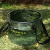Outdoor Folding Bucket Camping Car Portable Bucket - Green - 30L