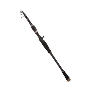 Carbon Telescopic Ultra Light Short Section Portable Straight Shank Fishing Rod (Option: Gun handle-Length3.6)