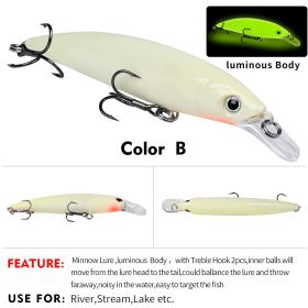 Luminous Floating Mino Biomimetic False Fish Bait (Option: Color B-9CM)