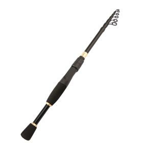 Ultra Short Telescopic Carbon Road Sub Fishing Rod (Option: Straight shank-1.6m)