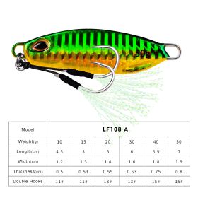 Long Throw Submerged Metal Decoy Fishing Gear (Option: Color A-20G)